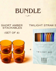 Bundle - Twilight Straws and Amber Stackables (Set of 4)
