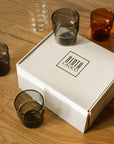 Stackable Colorful Glasses (Amber)