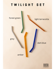 Bundle - Twilight Straws and Amber Stackables (Set of 4)