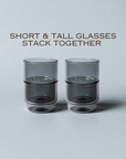Stackable Colorful Glasses (Grey)