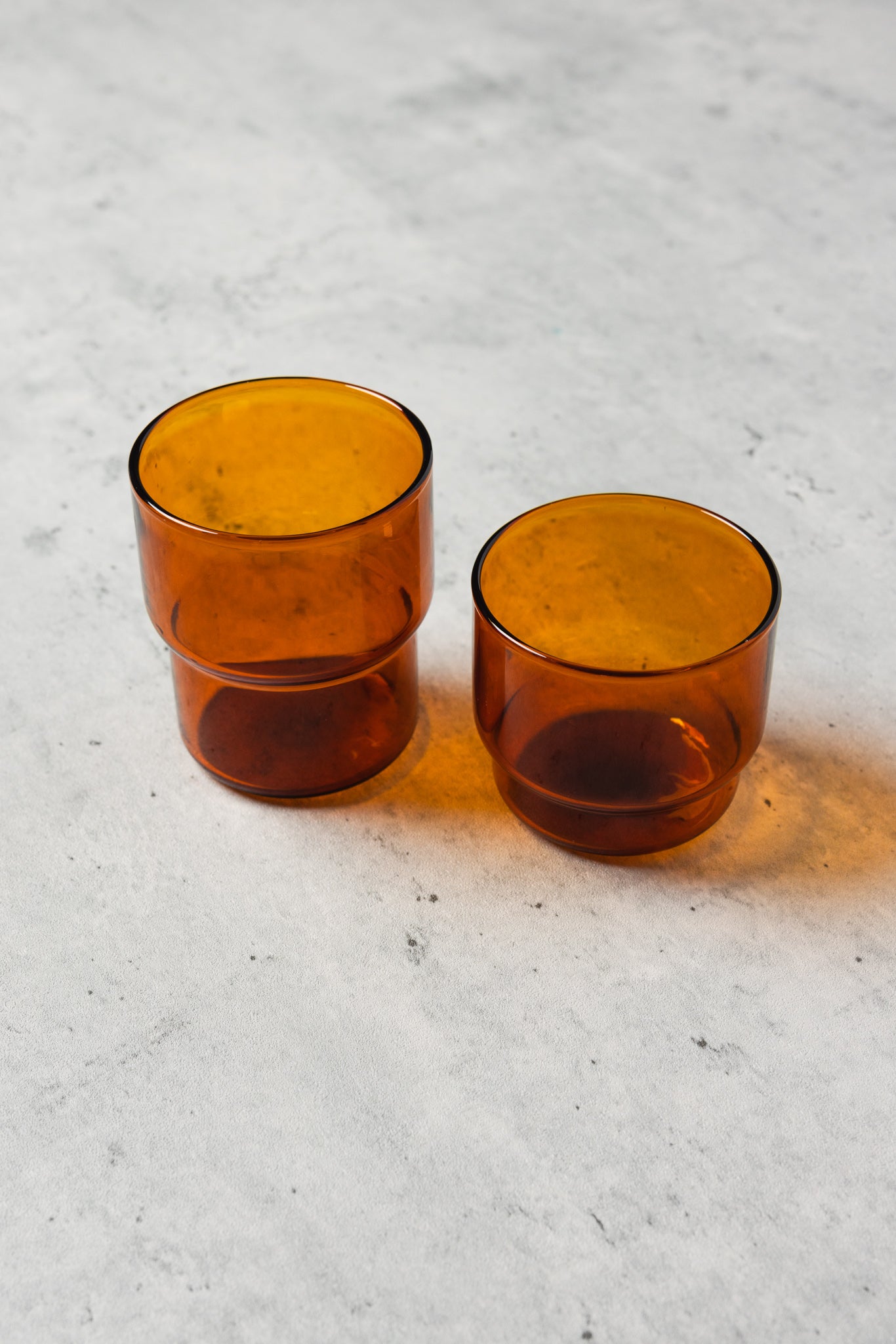 Stackable Colorful Glasses (Amber)