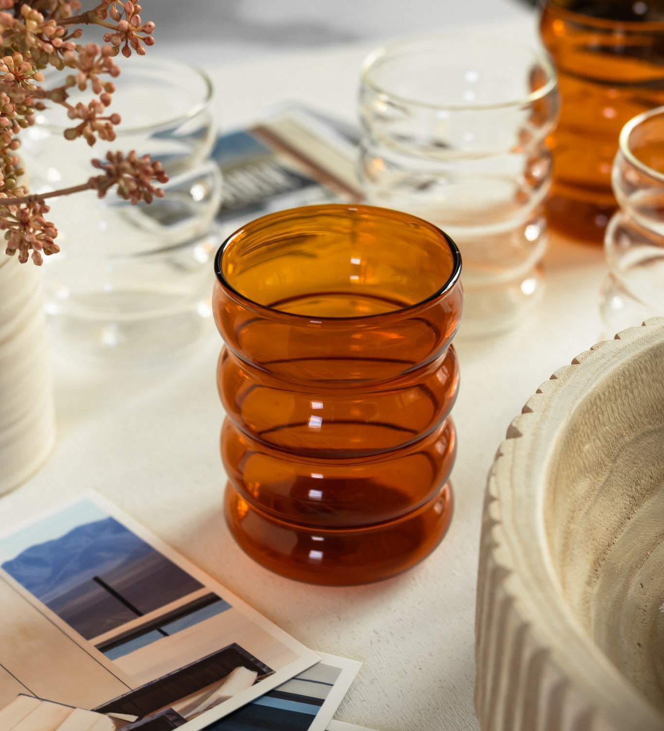 Bubble Glasses (Amber)