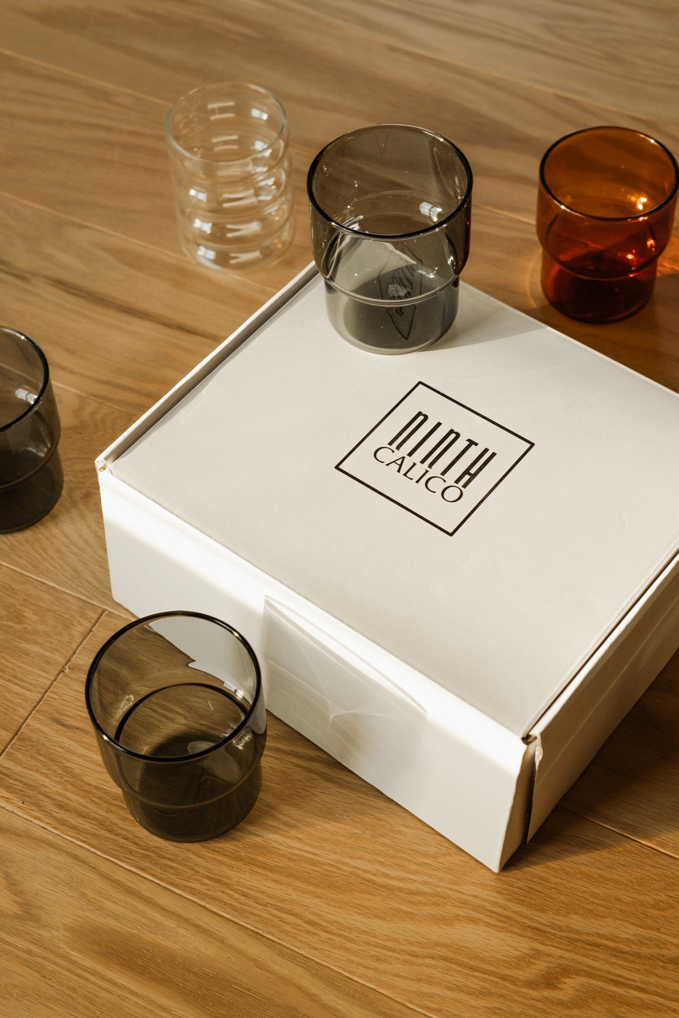 Stackable Colorful Glasses (Amber)