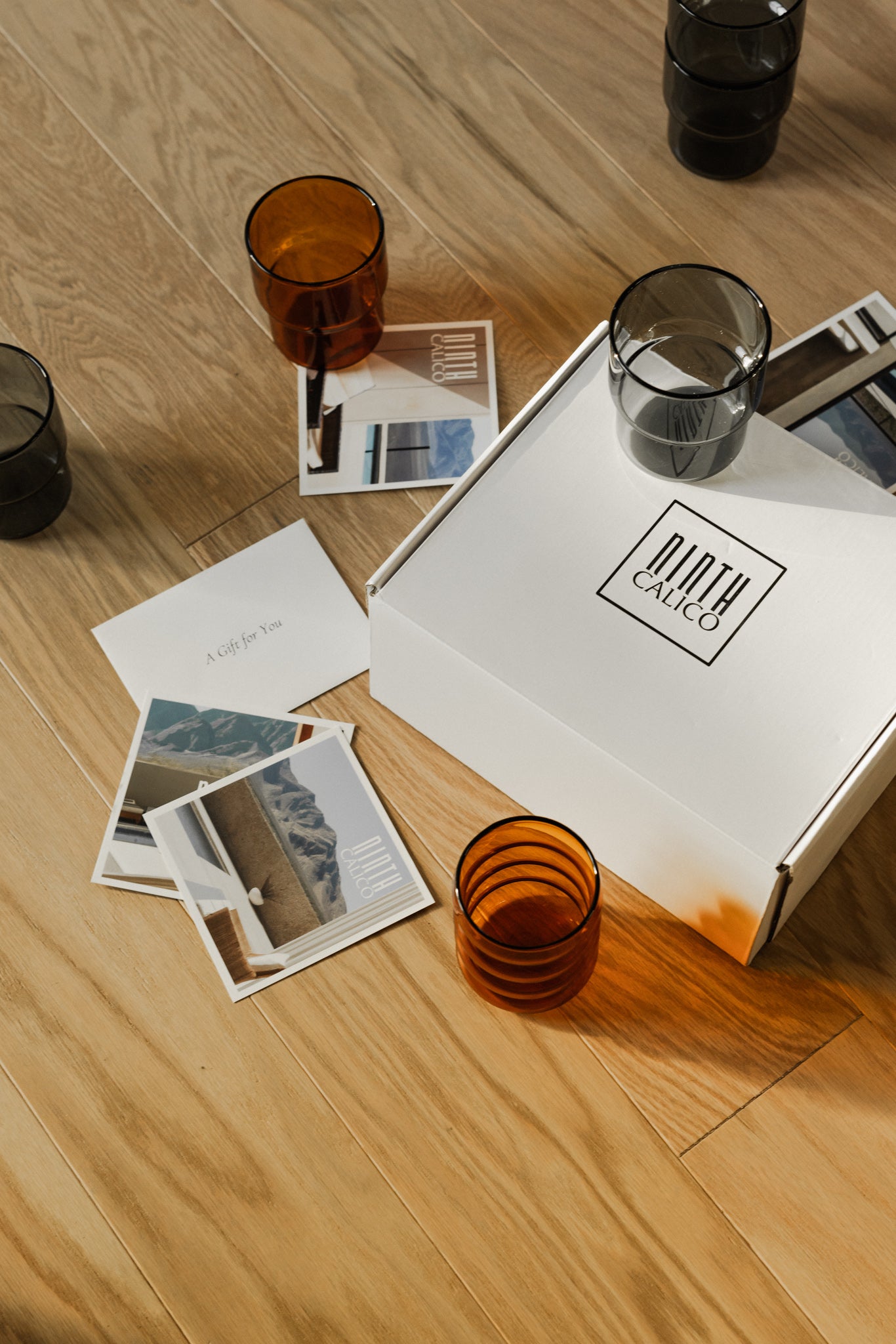 Stackable Colorful Glasses (Amber)