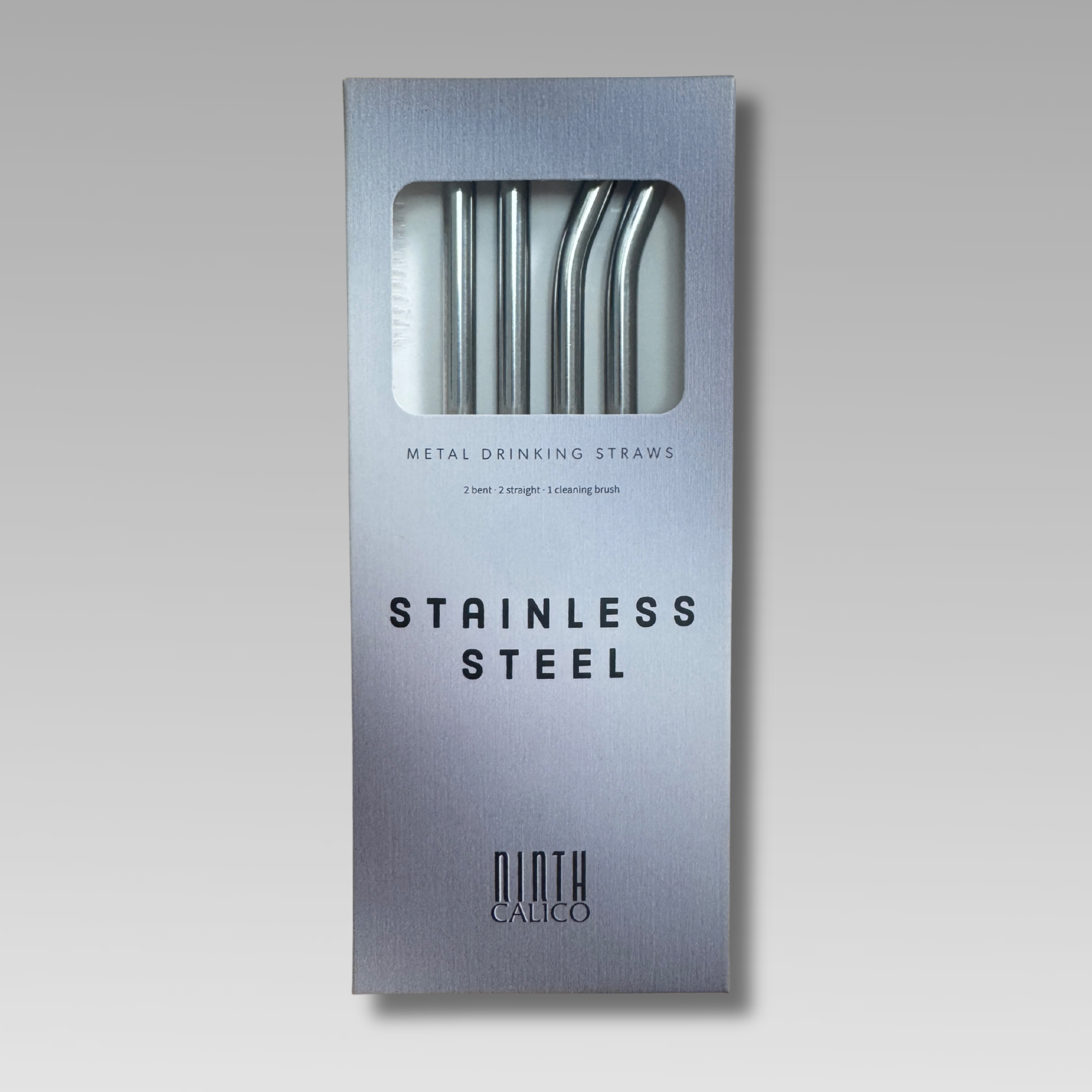 Stainless Steel Straws- 4-Pack