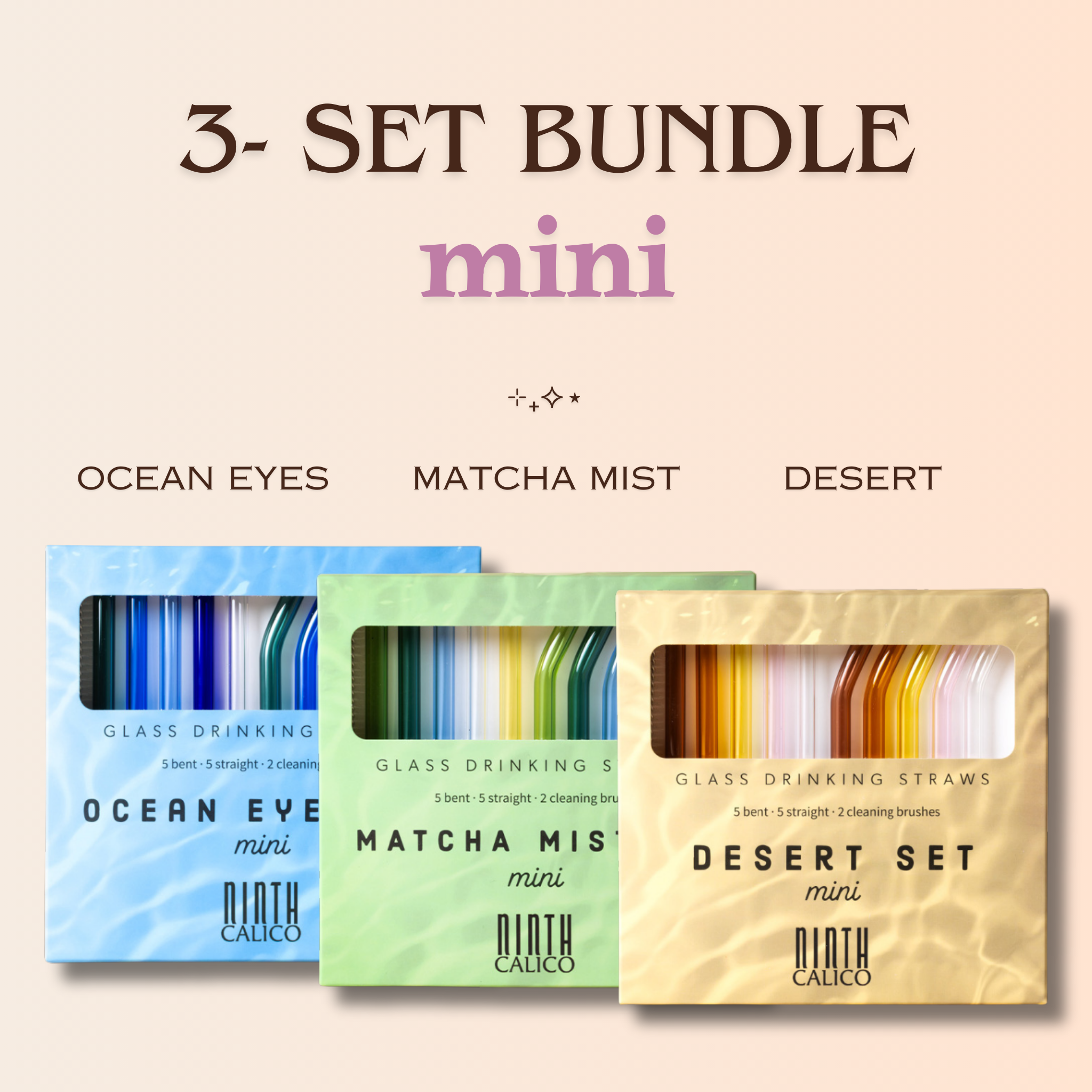Ocean Eyes & Matcha Mist & Desert Set - Bundle