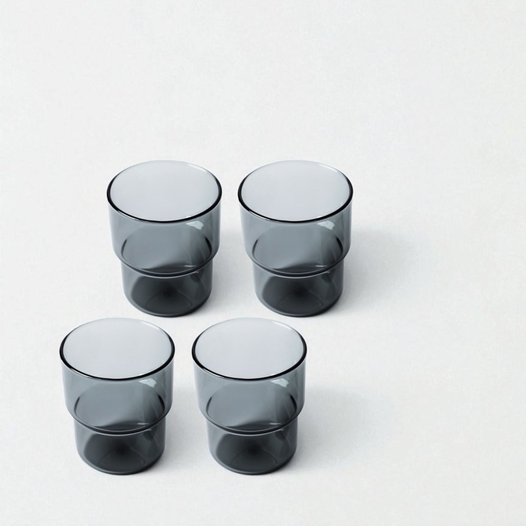 Stackable Colorful Glasses (Grey)