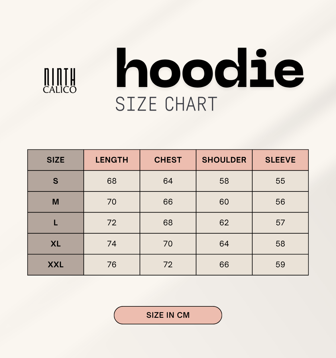 Ninth Calico Unisex Hoodie